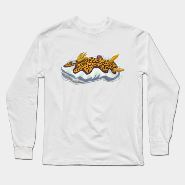 Goniobranchus gleniei Long Sleeve T-Shirt by jurjenbertens